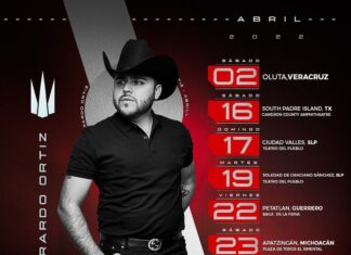 Gerardo Ortiz la está rompiendo en su gira por tierra azteca 🇲🇽.
