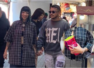 Cazzu y Christian Nodal en Tepito con licuachela en mano