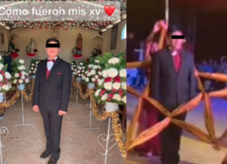 Joven realiza fiesta de XV años con todo y ‘chambelanas’