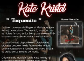 La joven promesa del Regional Mexicano, Kate Kristol, promociona “Toquecito”