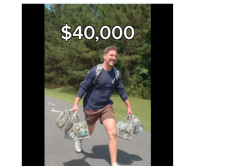 MrBeast carga miles de dólares mientras corre