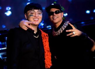 Dani Flow y Grupo Firme son captados en grabación de video; ¿lanzarán nueva canción?